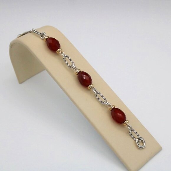 David Yurman Carnelian Bracelet - Picture 1 of 3
